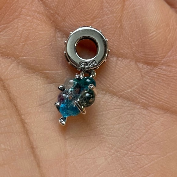 NWOT Togetherness Tree Murano Glass Dangle Charm Jewelry Silver 925 - Picture 4 of 8